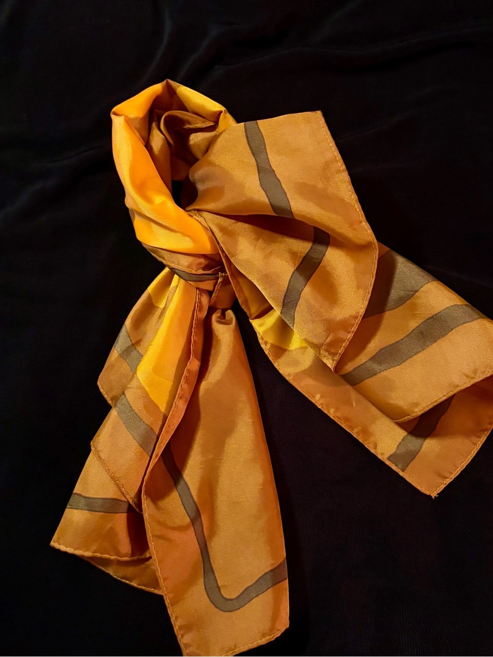 New Orange Striped Women's Scarf